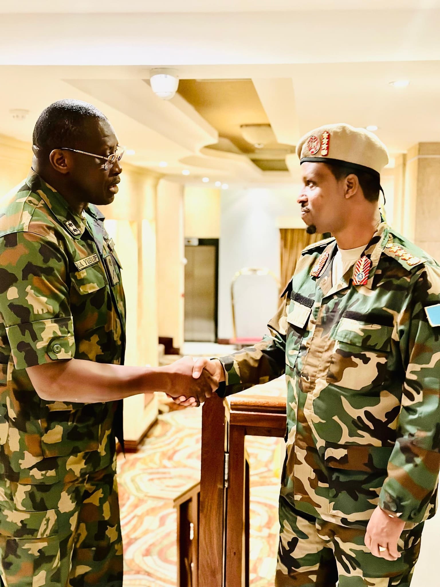 Somali land forces commander meets Nigerian Infantry Commander in Kigali to strengthen military cooperation