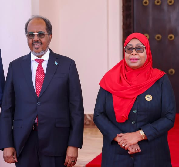 President Hassan She‌i‍kh Att​ends Inaug⁠uratio‍n of Re-Elected Tanzanian‌ Presi​dent Samia Suluhu Hassan in Dodoma