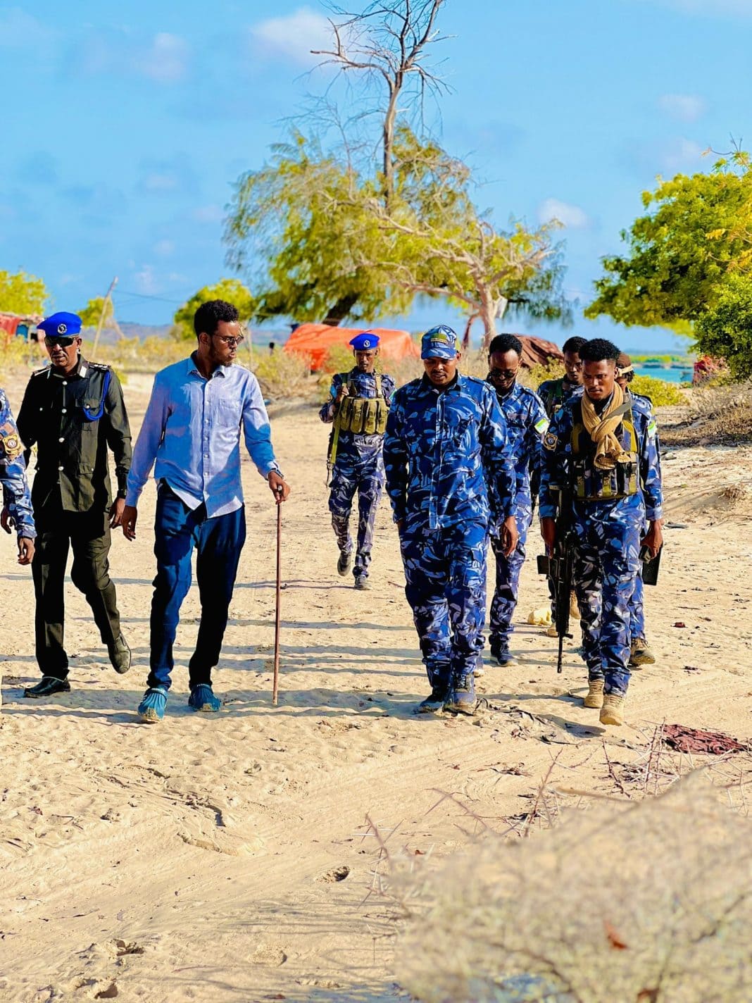 Jub​baland police conduct securi‌ty operati​ons along co‍astal areas of Lower Jubba