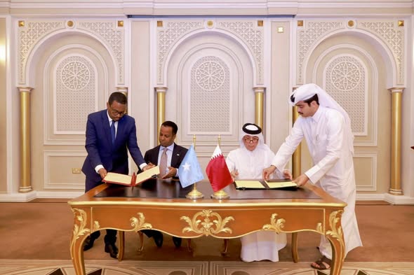 Somalia and Qatar seal four key cooperation agreements in Doha.