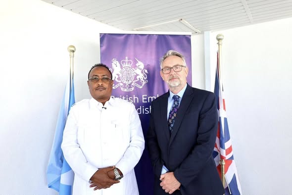 UK Ambassador commends Mogadishu’s security progress and pledges continued support