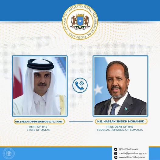 Somalia’s President Holds Diplomatic Talks with Qatar Emir on Sovereignty Threats