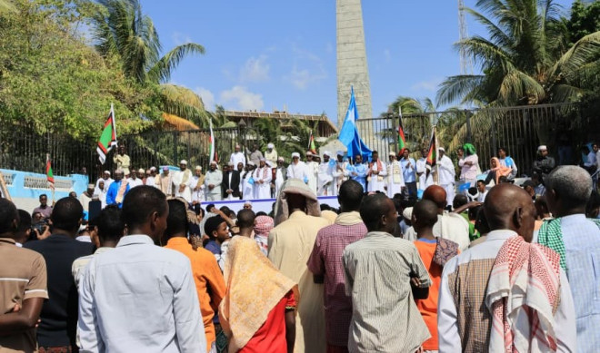 Large Protest Held in Mogadishu Against Foreign Interference, Calls for Protection of Somalia’s Sovereignty and Unity