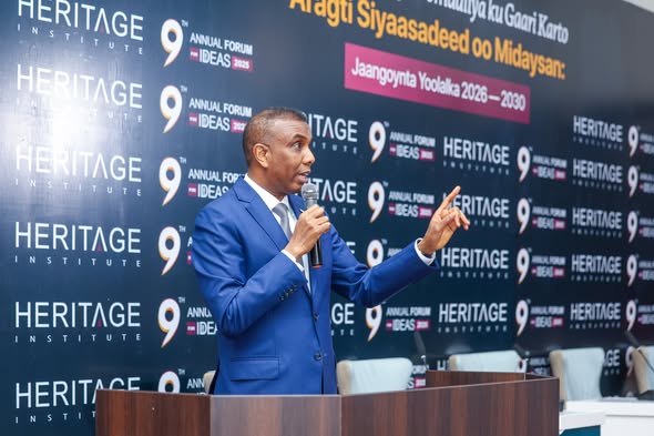 Prime Minister Barre calls for unity and inclusive dialogue at the conclusion of the Heritage Forum.