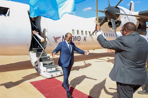 President Hassan in Laascaanood Meets Delegation from the Government of Djibouti