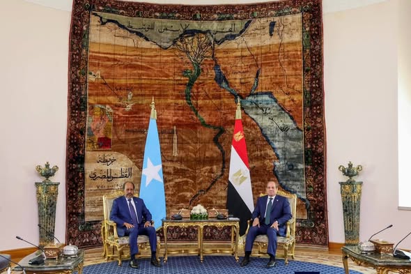 Somalia and Egypt discuss strengthening bilateral and strategic cooperation.