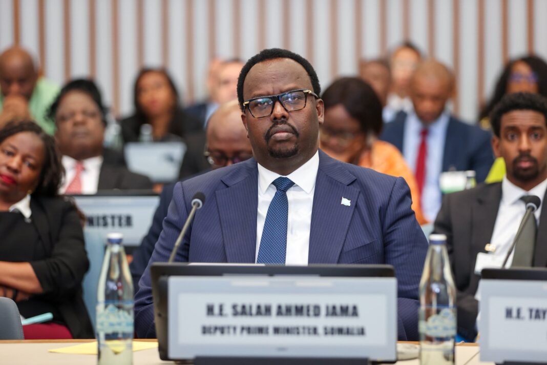 Deputy Prime Minister Salah Ahmed Jama promotes Somalia’s investment potential at African Business Conference.