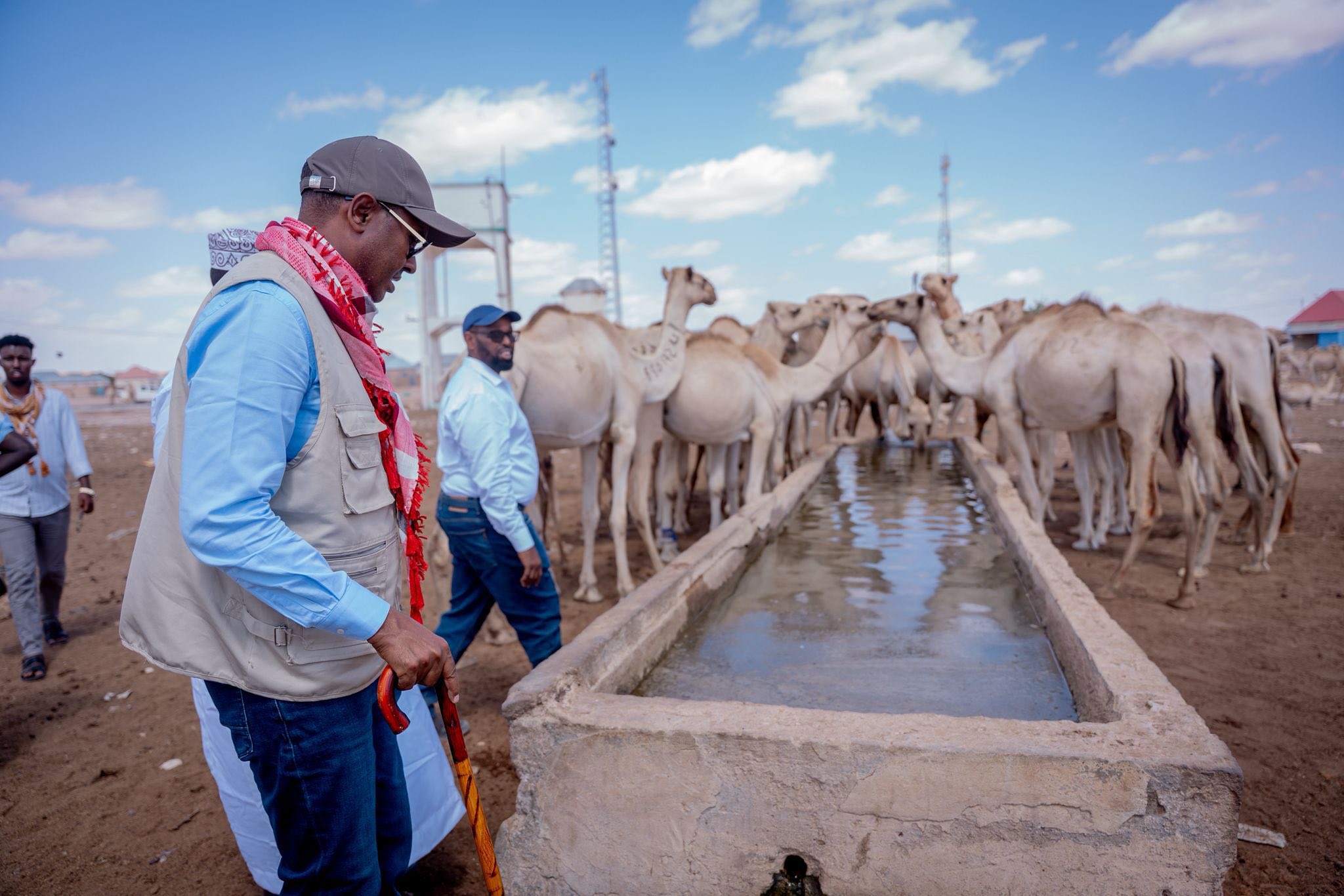 SODMA delivers water tanks to vulnerable households during galmudug drought mission