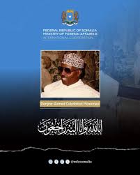 Somalia Mourns the Passing of Veteran Diplomat Ambassador Ahmed Abdalla Mohamed